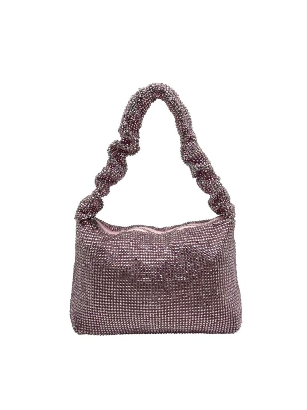 I.N.C. International Concepts Pink Mesh Scrunch Shoulder Bafg
